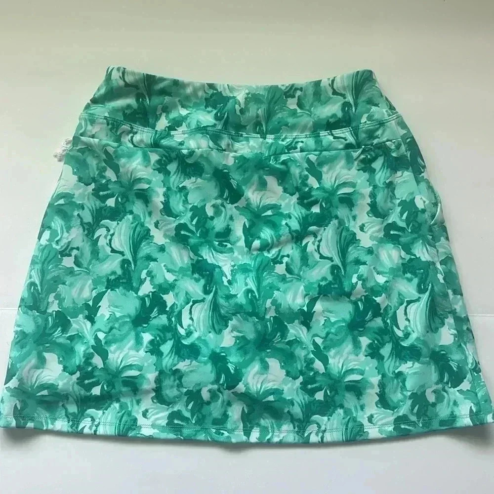 TOMMY BAHAMA Tropic Active A-line Skort Built in Tee holder UPF 50 - Picture 3 of 9